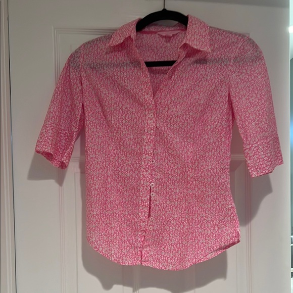 Lilly Pulitzer Pink Patterned Blouse - Picture 1 of 1